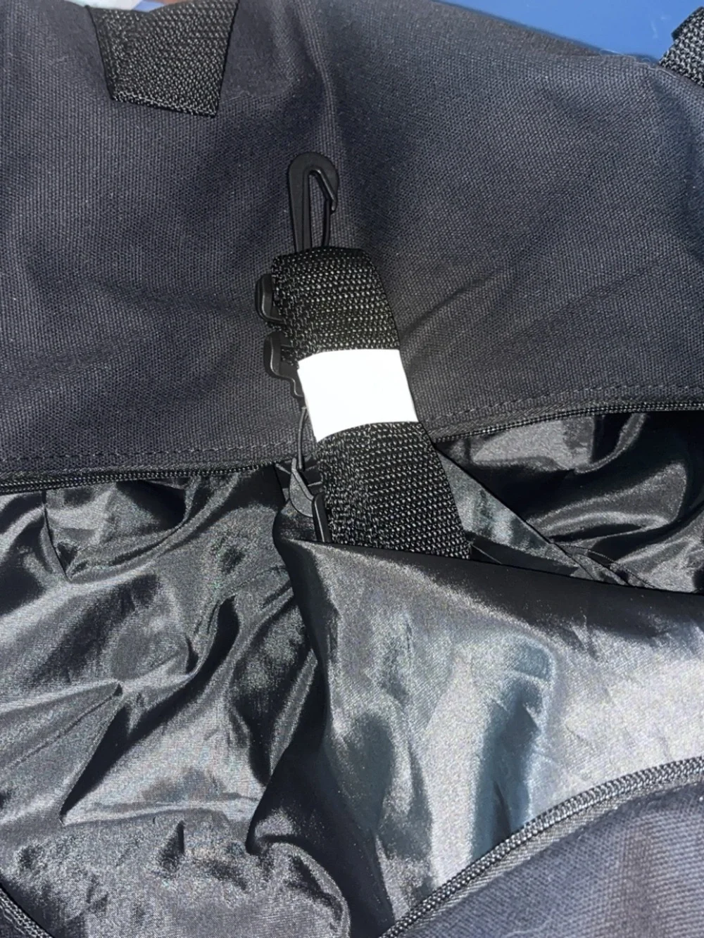 Vans Black Duffel Bag with White Logo